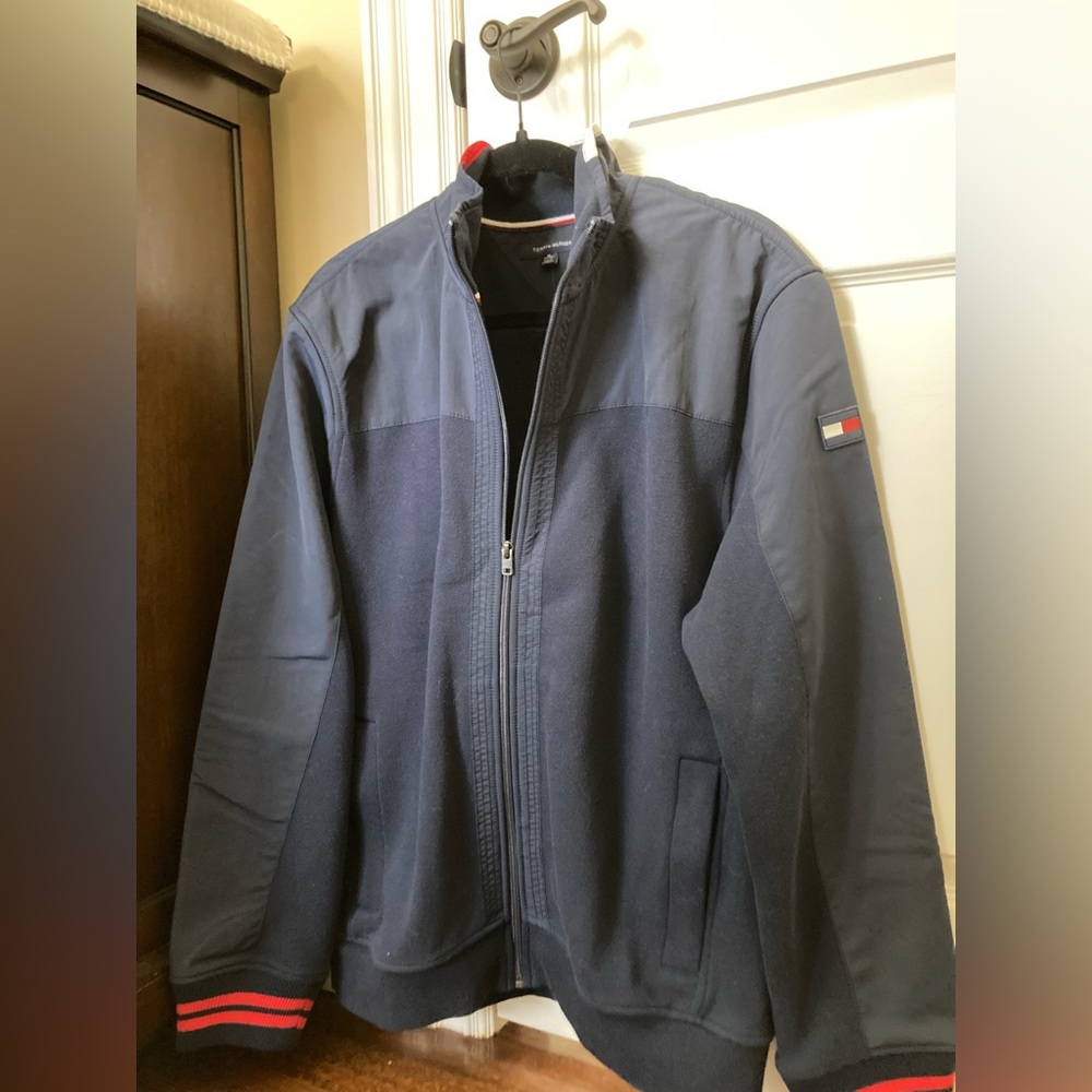 Mens Tommy Hilfiger Bomber Jacket Size XL NEW